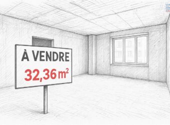 A vendre un local professionnel de 32.36m2 avec parking à Saint Denis