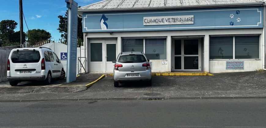 A louer local commercial de 102m2 avec parking en centre ville de Saint-André
