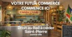 À vendre local commercial d’environ 55 m2 situé dans un secteur dynamique et recherché de Saint Pierre Réunion