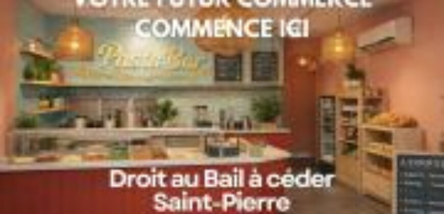 À vendre local commercial d’environ 55 m2 situé dans un secteur dynamique et recherché de Saint Pierre Réunion