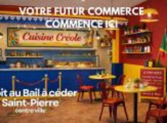 À vendre local commercial d’environ 55 m2 situé dans un secteur dynamique et recherché de Saint Pierre Réunion
