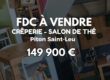 À vendre un fonds de commerce de salon de thé, crêperie et glacier situé à Piton Saint-Leu Réunion