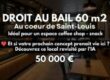 À vendre local commercial d’environ 60 m2 situé en plein cœur du centre-ville de Saint-Louis Réunion