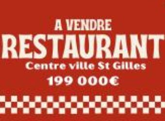 Vente fonds de commerce restaurant avec terrasse situé au coeur de Saint-Gilles-les-Bains