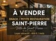 À vendre un fonds de commerces snack / petite restauration situé en plein centre-ville de Saint-Pierre Réunion