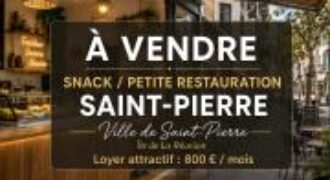 À vendre un fonds de commerces snack / petite restauration situé en plein centre-ville de Saint-Pierre Réunion