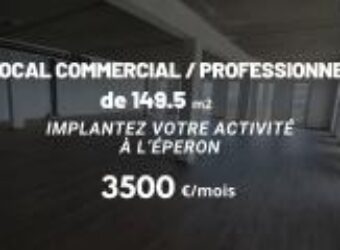 À louer un local professionnel de 149,5 m² situé à L’Éperon Saint-Paul Réunion