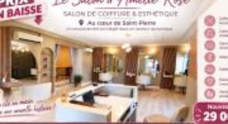 À vendre salon de coiffure & esthétique Amelie Rose situé au cœur de Saint-Pierre Réunion