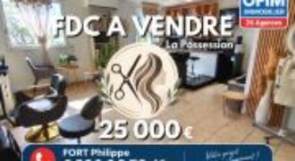 À vendre fonds de commerce salon de coiffure situé à La Possession Réunion