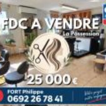 À vendre fonds de commerce salon de coiffure situé à La Possession Réunion